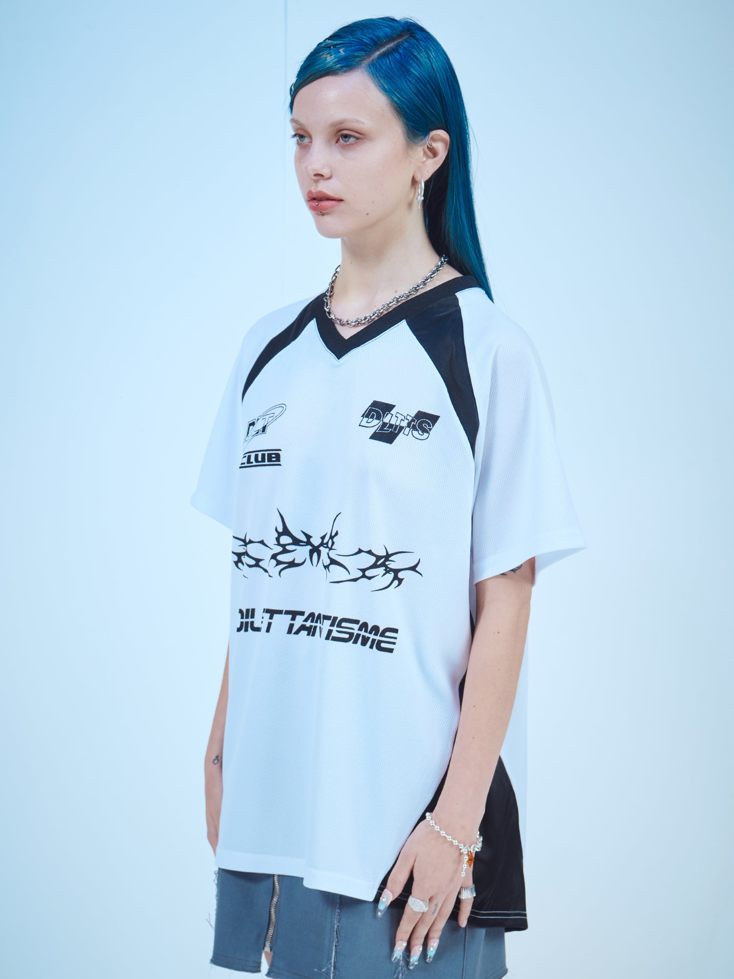 Half-Sleeve Football Jersey T-Shirt