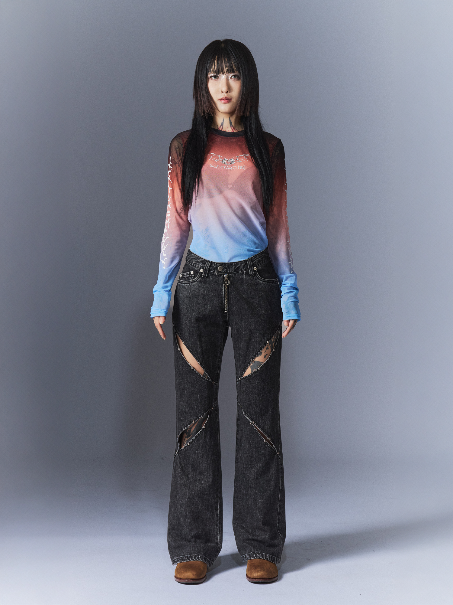 Sunset Tribal Mesh T-Shirts