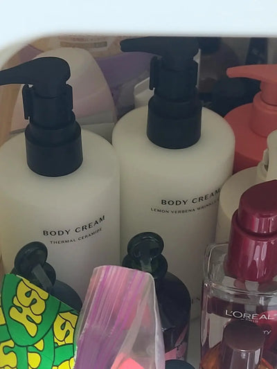 Thermal Ceramide Body Cream in use