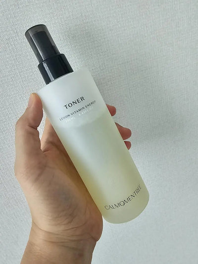 Lemon Vitamin Energy Toner in use