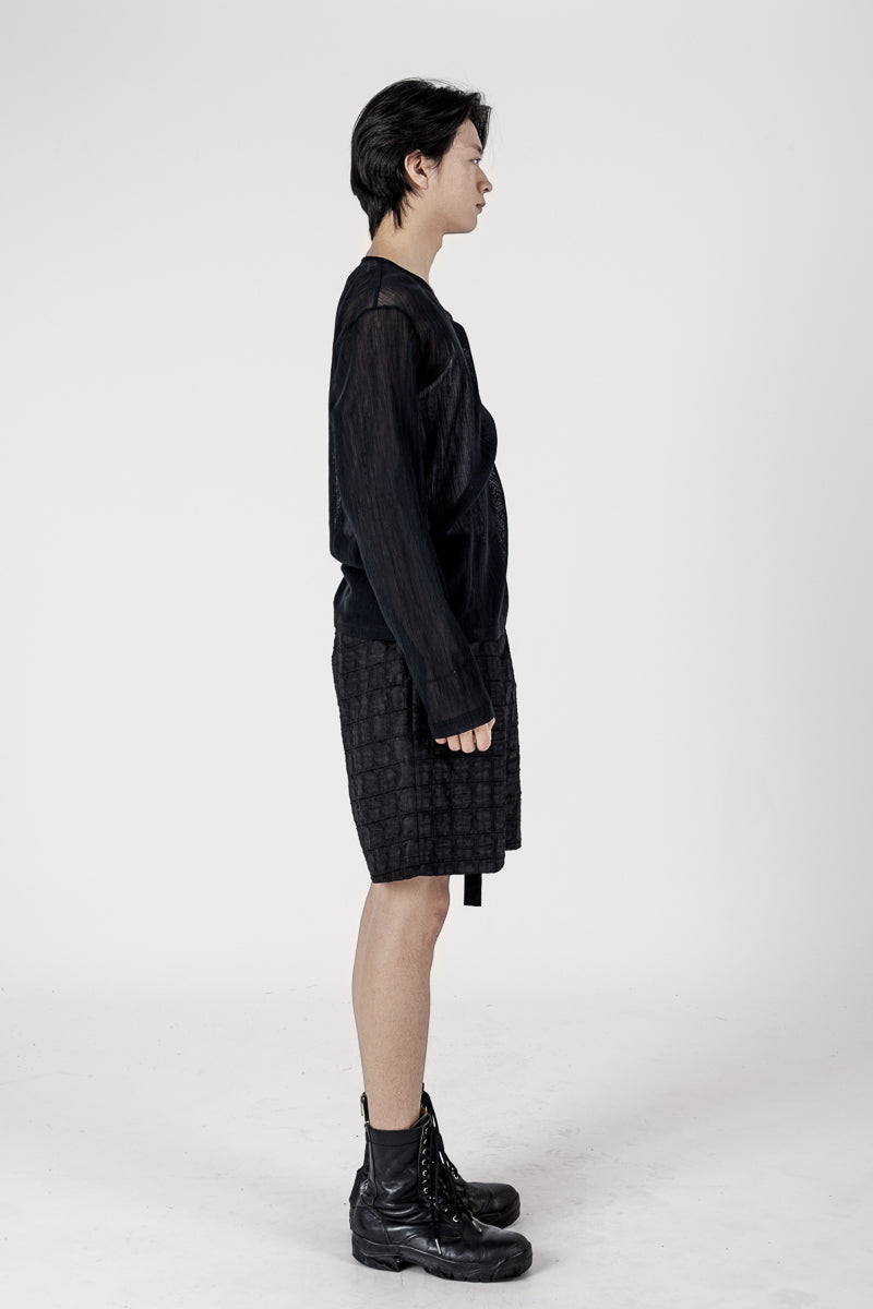 Slouchy Strap Long Sleeve Top